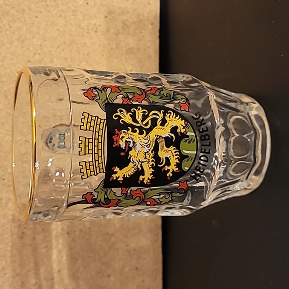 Vintage Heidelberg Germany Glass Beer Stein - Picture 1 of 8